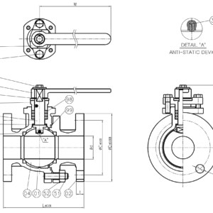 Fig. 9400 - Bronze Flanged Marine Ball Valve